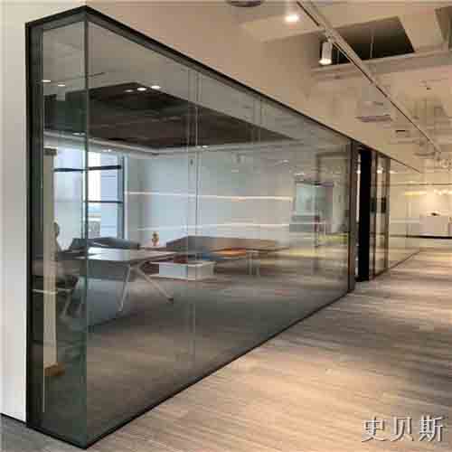 贺州双层12mm全景玻璃隔断墙结构图